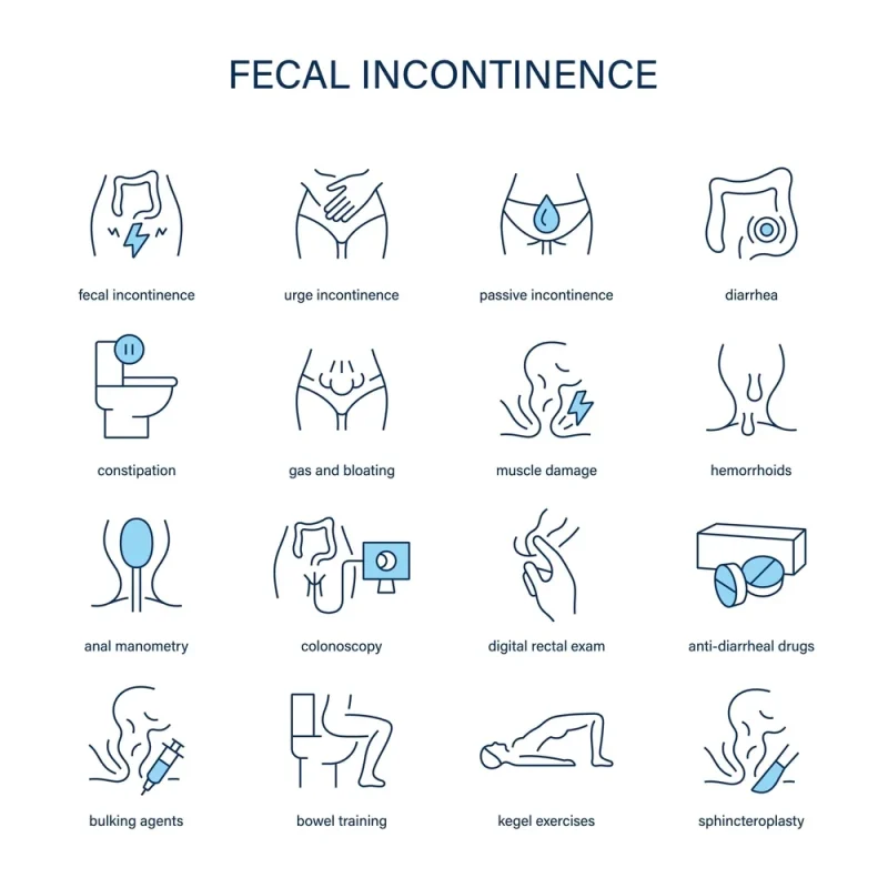 مشکلات مقعدی شامل هموروئید، شقاق و فیستول و تأثیر آن‌ها بر بی اختیاری مدفوع
